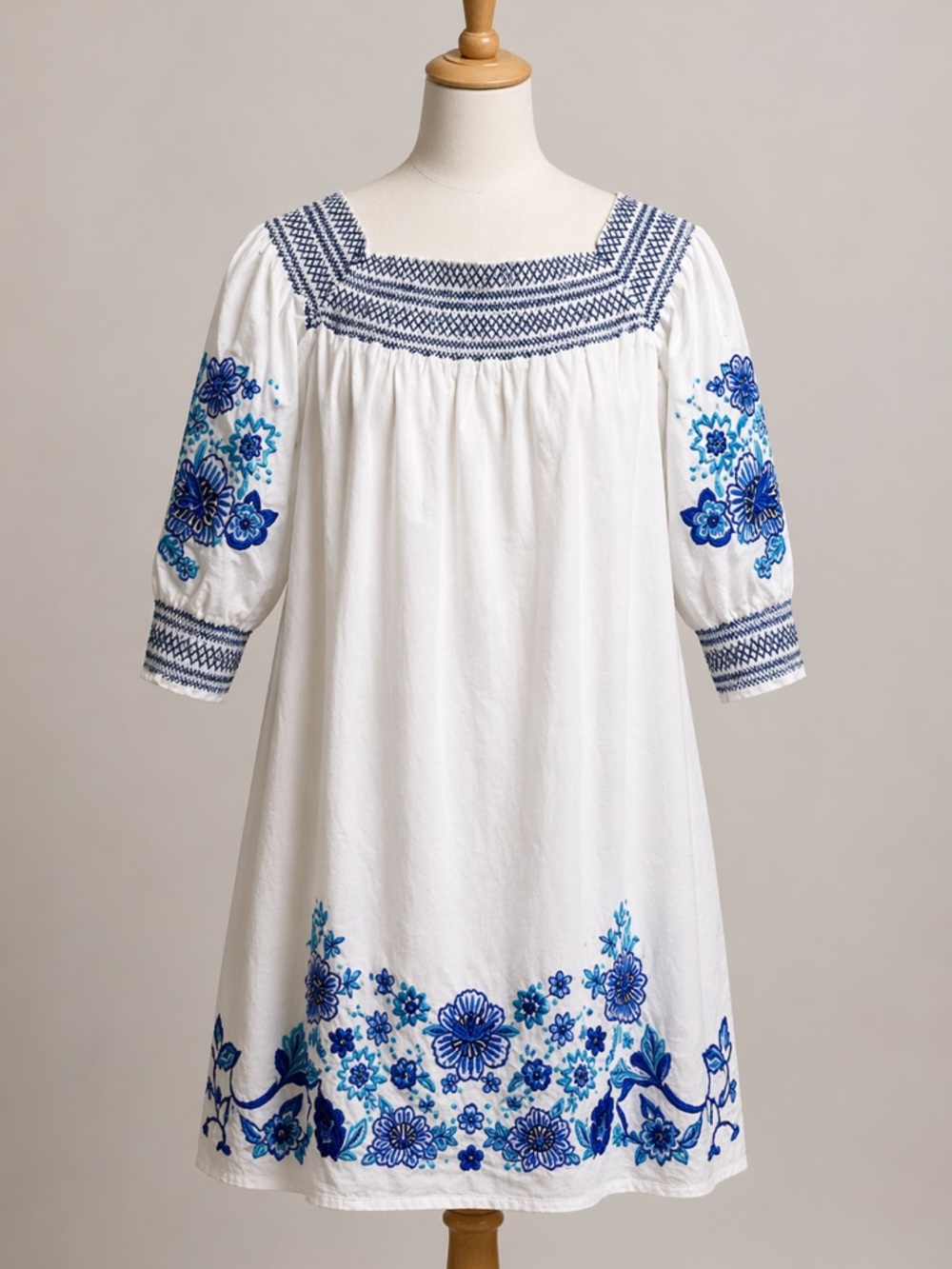 Parker Embroidered Off The Shoulder Dress, S